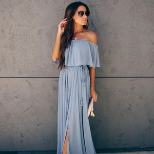 Vici Collection Off the Shoulder maxi dress